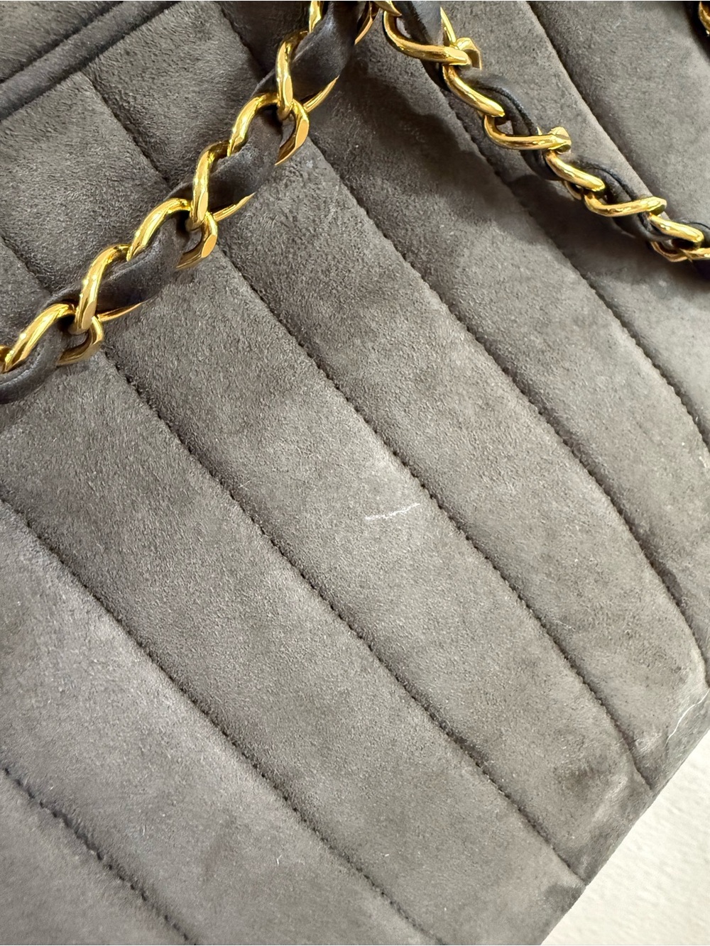 Chanel Brown Suede Camera Shoulder Bag Vintage - Picture 7 of 16
